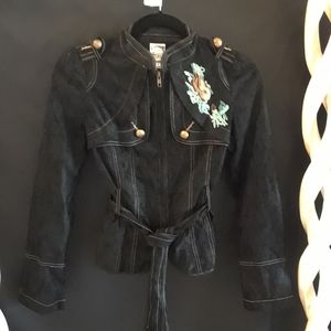 Black Faux Suede Jacket